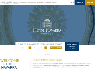 Hotel Web Design Design Example