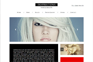 Salon / Spa Web Design Design Example