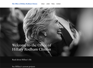 Political Web Design Design Example