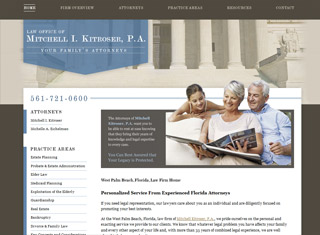 Lawyer Web Design Design Example