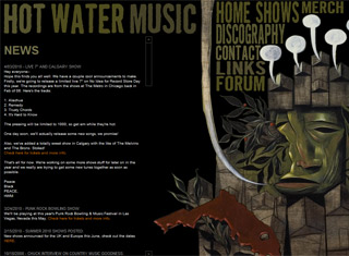 Music Web Design Design Example