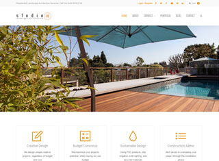 Landscaping Web Design Design Example