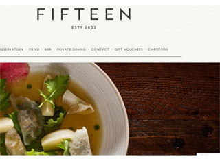 Restaurant Web Design Design Example