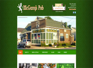 Restaurant Web Design Design Example