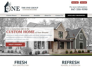 Contractor Web Design Design Example