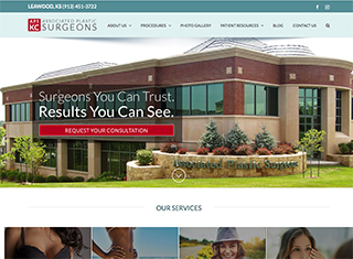 Medical Web Design Design Example