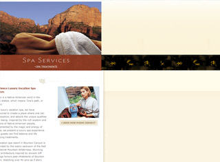 Salon / Spa Web Design Design Example