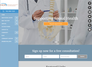 Chiropractor Web Design Design Example