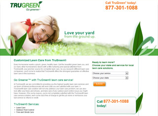 Landscaping Web Design Design Example