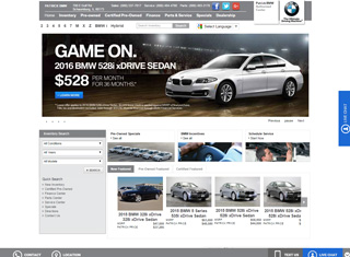 Auto Web Design Design Example