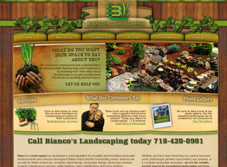 Landscaping Web Design Design Example