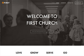 Religious Web Design Design Example