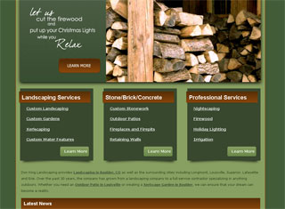 Landscaping Web Design Design Example