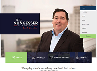 Political Web Design Design Example