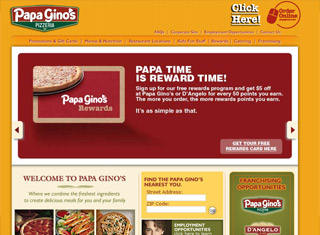 Restaurant Web Design Design Example