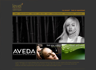 Salon / Spa Web Design Design Example