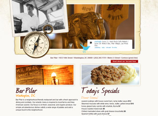 Restaurant Web Design Design Example