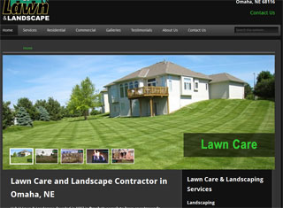 Landscaping Web Design Design Example