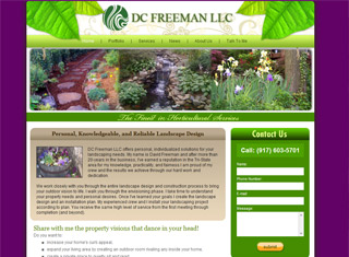 Landscaping Web Design Design Example