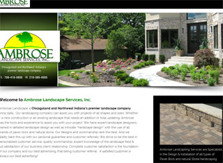 Landscaping Web Design Design Example