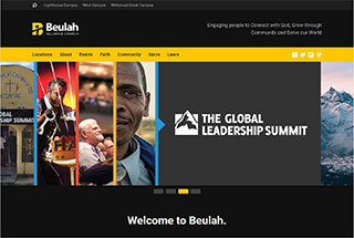 Religious Web Design Design Example