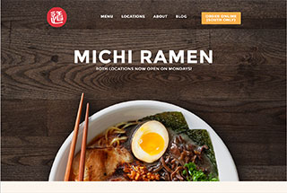 Restaurant Web Design Design Example