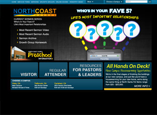 Religious Web Design Design Example