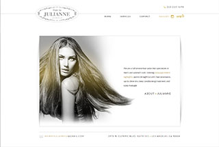 Salon / Spa Web Design Design Example