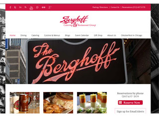 Restaurant Web Design Design Example