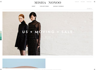 Fashion Web Design Design Example