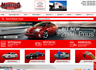 Auto Web Design Design Example