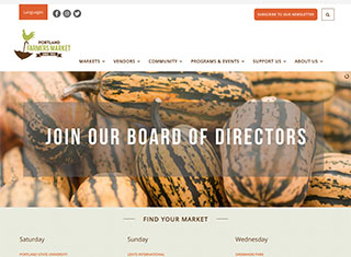 Agriculture Web Design Design Example