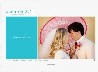 Wedding / Event Web Design Design Example