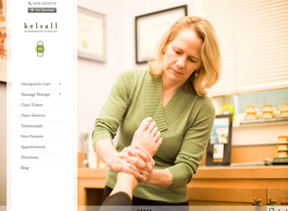 Chiropractor Web Design Design Example