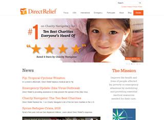 Charity Web Design Design Example