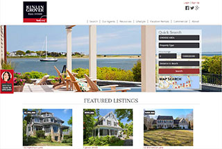 Real Estate Web Design Design Example