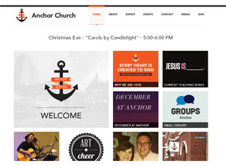 Religious Web Design Design Example