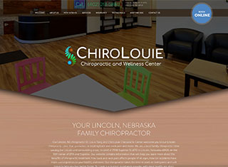 Chiropractor Web Design Design Example