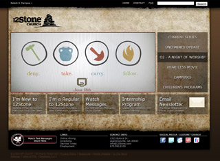 Religious Web Design Design Example