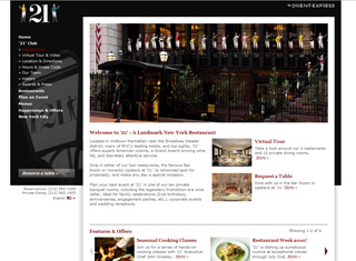 Restaurant Web Design Design Example