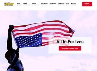 Political Web Design Design Example