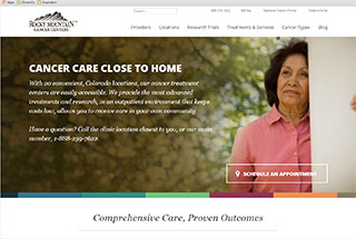 Medical Web Design Design Example