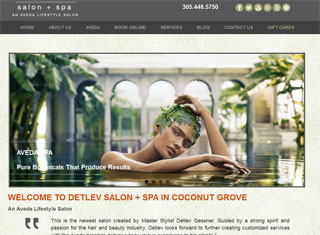 Salon / Spa Web Design Design Example