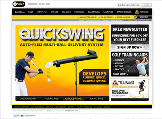 Sports Web Design Design Example