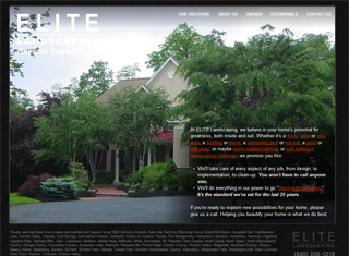 Landscaping Web Design Design Example