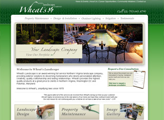 Landscaping Web Design Design Example