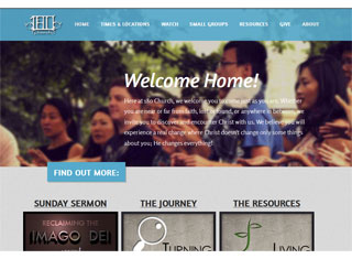 Religious Web Design Design Example