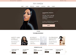 Salon / Spa Web Design Design Example