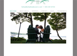 Wedding / Event Web Design Design Example