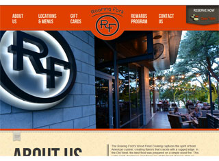 Restaurant Web Design Design Example